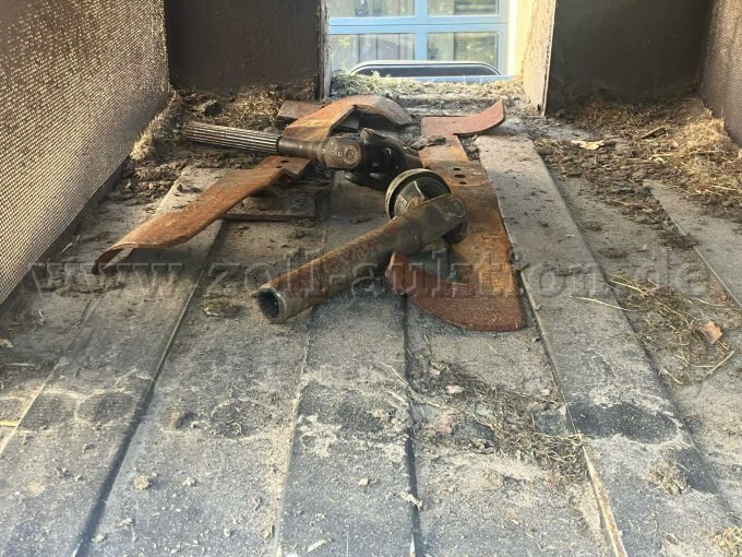 Messer und Antriebswelle