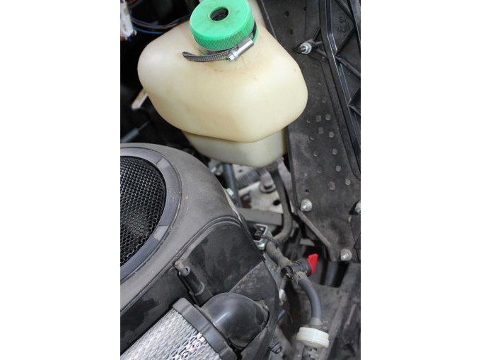 Detailansicht Rasentraktor