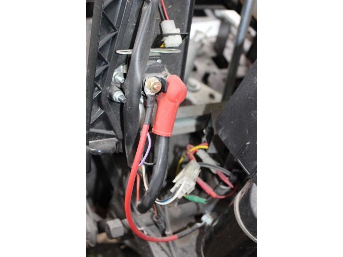 Detailansicht Rasentraktor