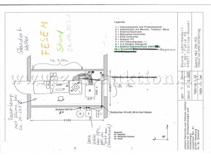 FESEM Quanta 250 Aufstellungsort