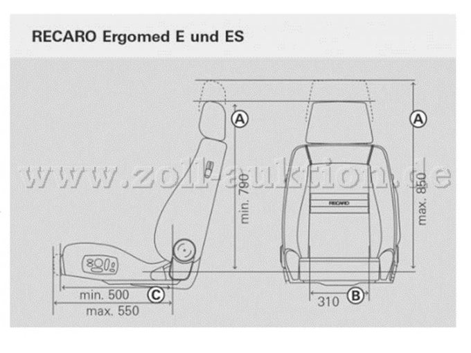 Zeichnung mit Maßen
