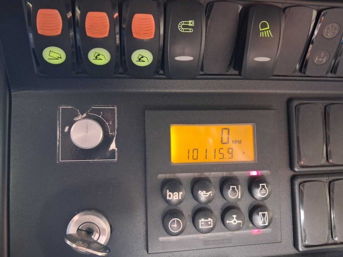 Kehrmaschine Ansicht Betriebsstunden