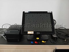 Display mit Bondrucker und Bedienungsschlüssel