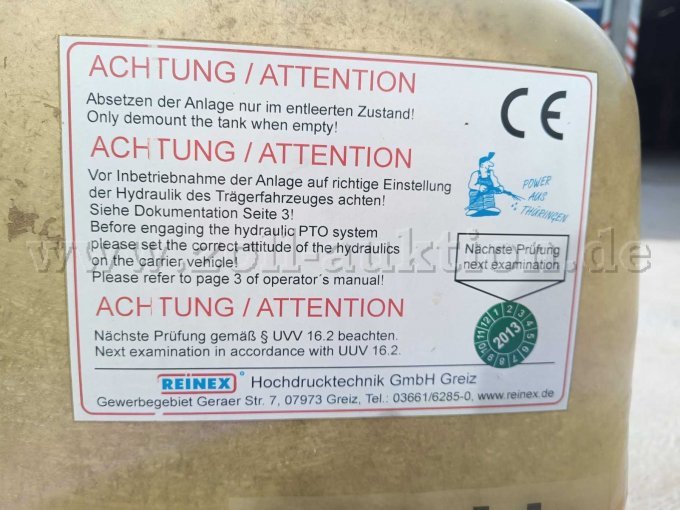 Hinweis auf Fass