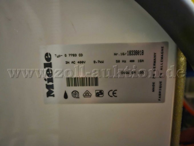 1 reinigings- en desinfectieautomaat Miele G 7783 CD (bouwjaar 2001) – foto 3 – kavel bij Zoll-Auktion, Dessau-Roßlau