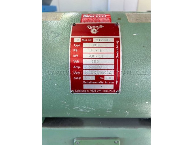 Rema Poliermotor DPN - Ansicht Typschild