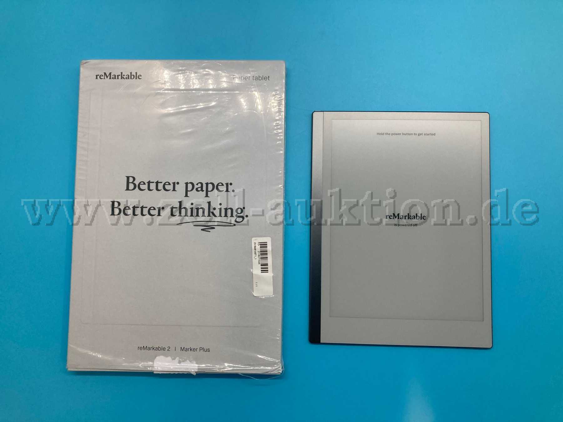 Verpackung und paper tablet Vorderseite