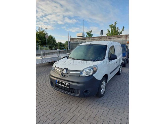 Frontansicht weißer Kangoo Express Z.E. Elektrisch