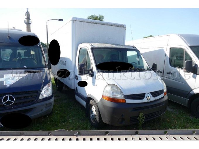 1 Renault Master DCI 100 Koffer / Unfall- & Bastlerfahrzeug – foto 2 – kavel bij Zoll-Auktion, Wandlitz