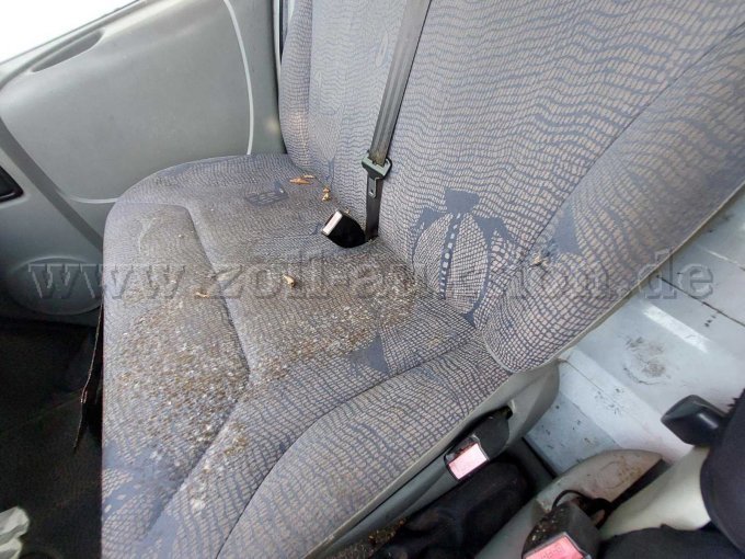 verschimmelter, verdreckter Sitz