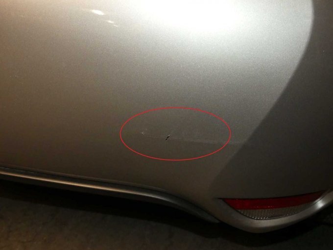 Lackschäden Stoßfänger hinten