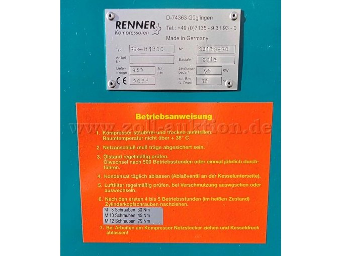 Typschuld und Betriebsanweisung