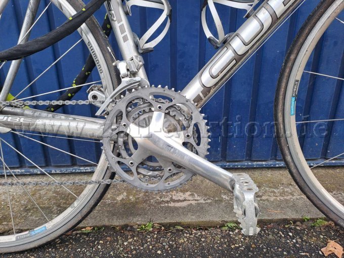 Detailansicht Pedale und Kurbel