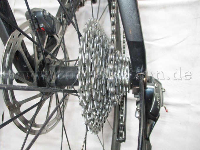 Teilansicht Hinterrad mit Zahnräder