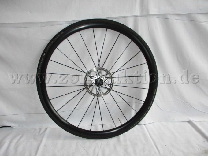 Ansicht Vorderrad mit Scheibenbremse, Vorderrad nicht montiert