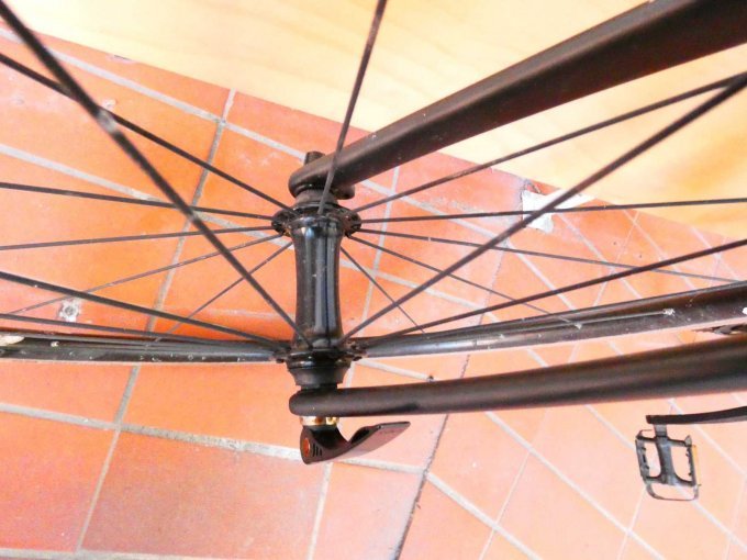 Rennrad Scott_ Ansicht auf Vorderachse