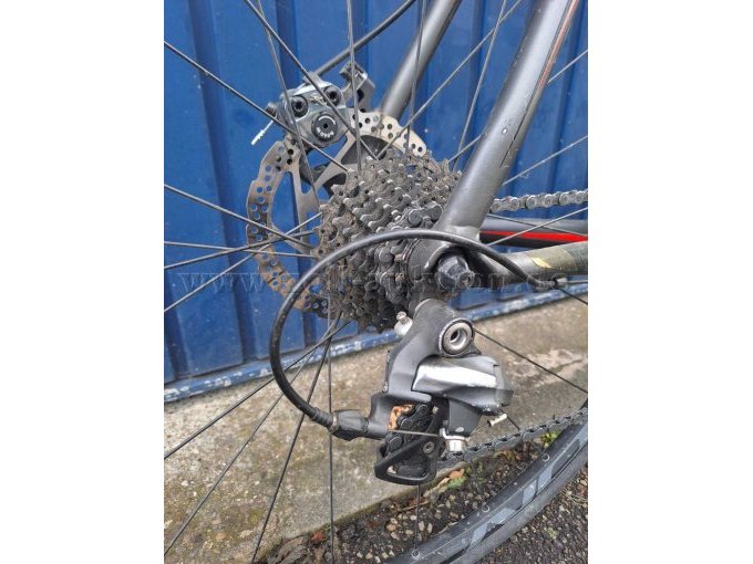 Detailansicht Zahnkranzkassette und Schaltwerk