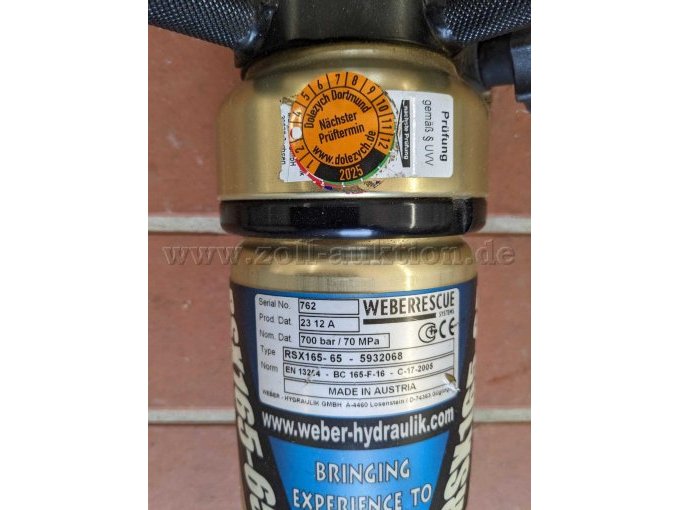 Spreizer Typenschild