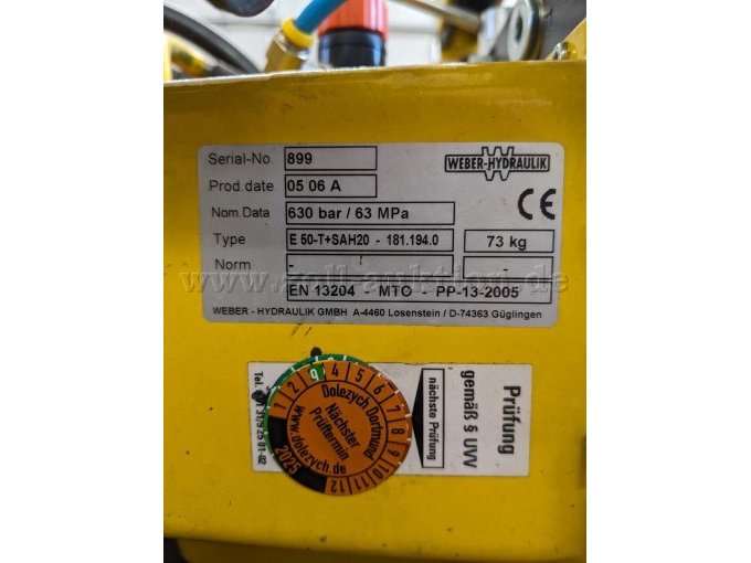 Hydraulikaggregat Typenschild