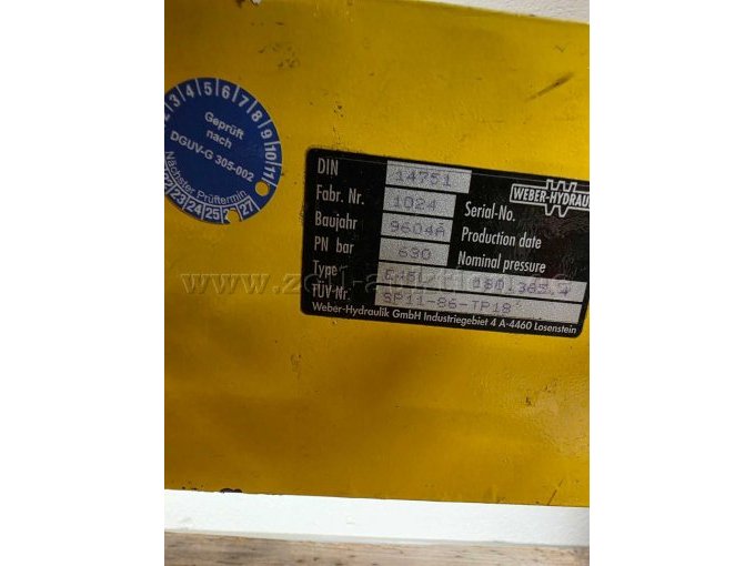 Typenschild Aggregat