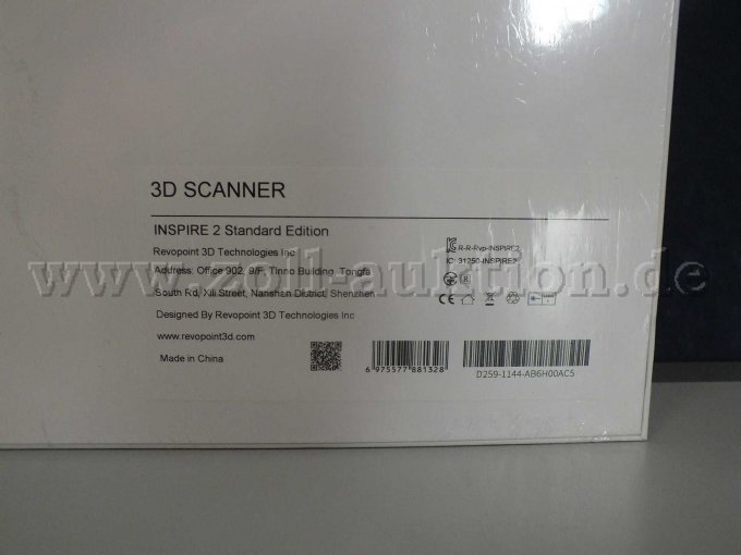 1 "Revopoint INSPIRE 2" 3D-scanner voor 3D-printers, scannen in de buitenlucht, in originele verpakking – foto 6 – kavel bij Zoll-Auktion, Paderborn