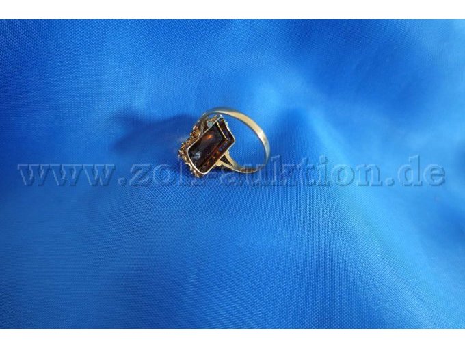 1 Ring 585er Gold mit 1 Granat – foto 6 – kavel bij Zoll-Auktion, Hamburg