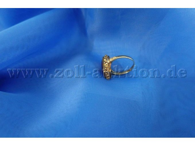 1 Ring 585er Gold mit 1 Granat – foto 2 – kavel bij Zoll-Auktion, Hamburg