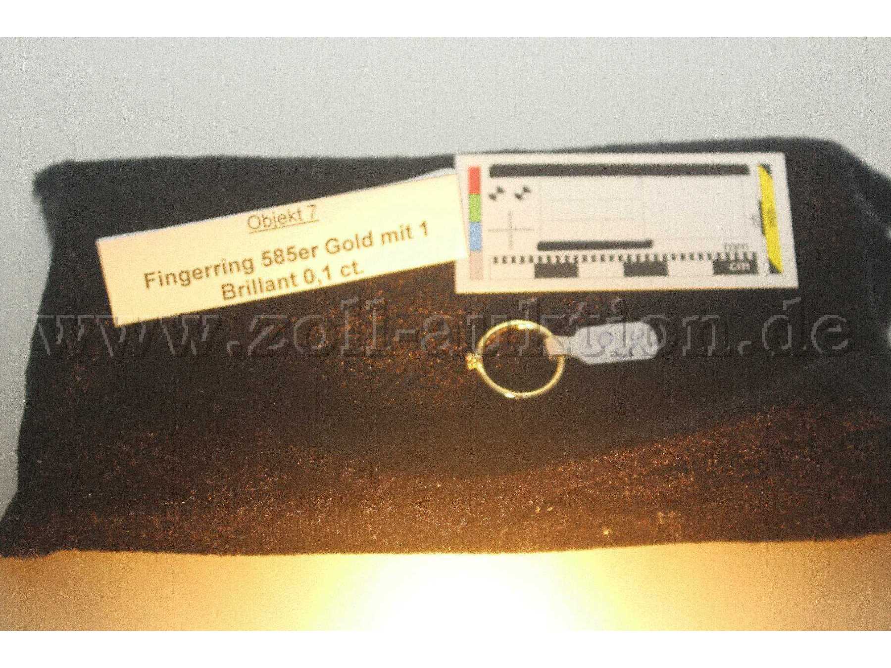 Ring 585er Gold mit einem Brillant