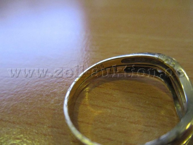 1 Ring Gold 585 mit Stein – foto 2 – kavel bij Zoll-Auktion, Schwerin