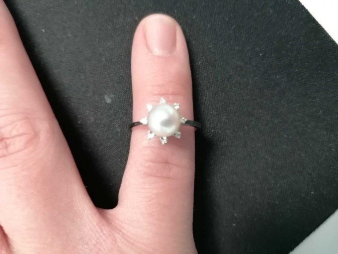 Ansicht von Oben, Ring 585er Weißgold