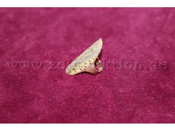 1 Ring zweifarbig aus 585 Gold – foto 2 – kavel bij Zoll-Auktion, Freiburg im Breisgau