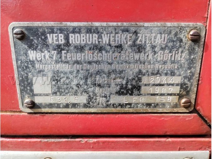 Robur LO 2002 A Typenschild