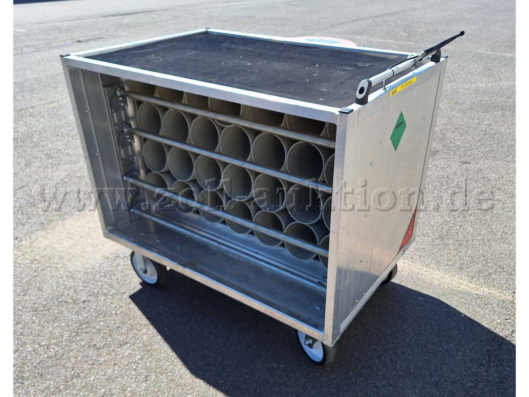 Rollcontainer für Atemluftflaschen
