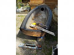 Gesamtansicht Ruderboot