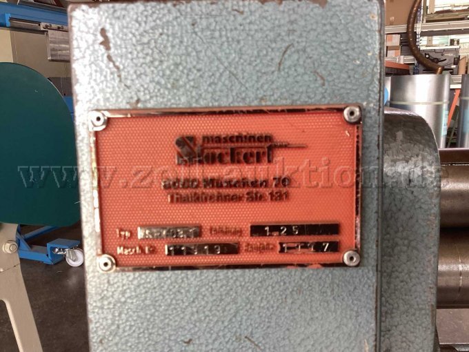 Rundbiegemaschine SR/ 03,1 Maschinen Stockerl - Ansicht Typenschild