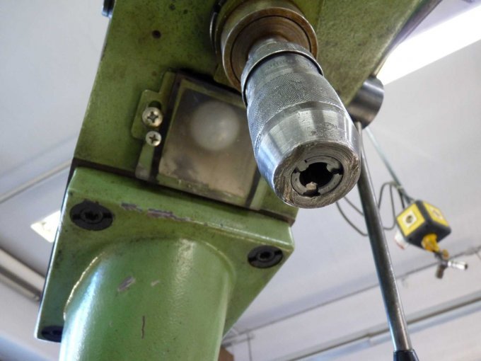 Ansicht von unten nach oben zum Bohrgestänge