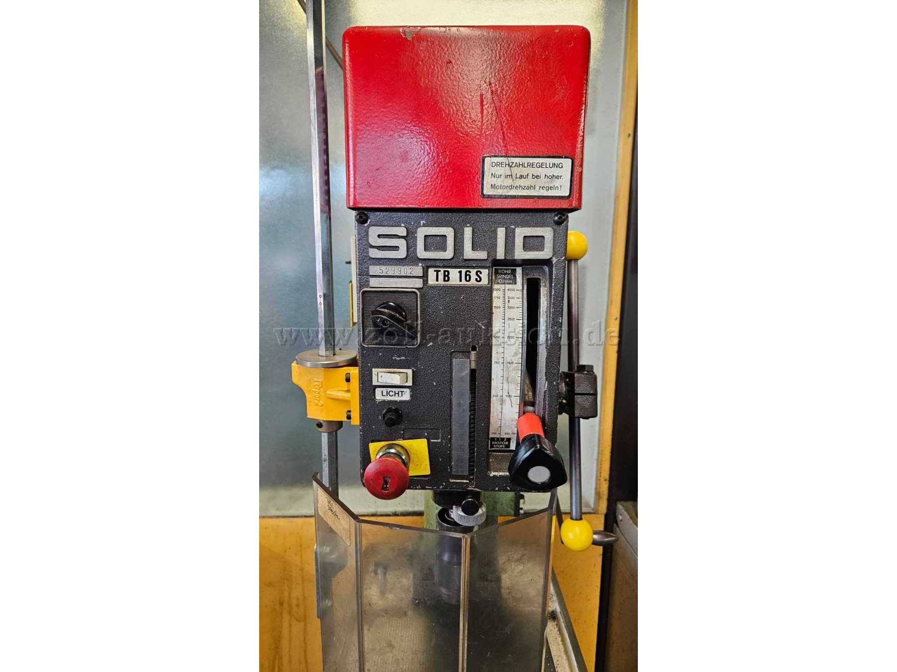 Säulenbohrmaschine Solid TB16S Vorderansicht
