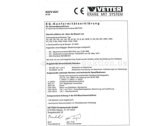 Konformitätserklärung