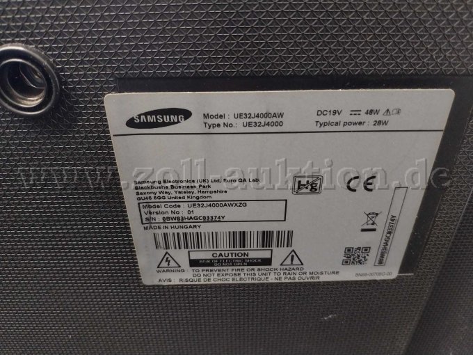 Typenschild mit CE Kennzeichnung