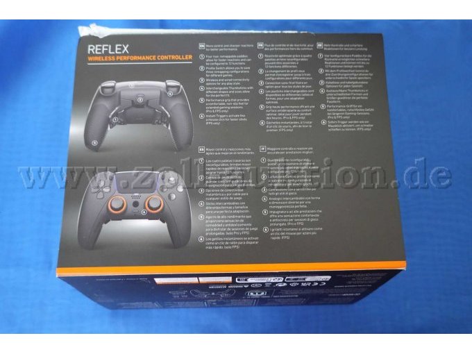 Originalkarton für SCUF Reflex FPS Controller für PS5 
Rückseite