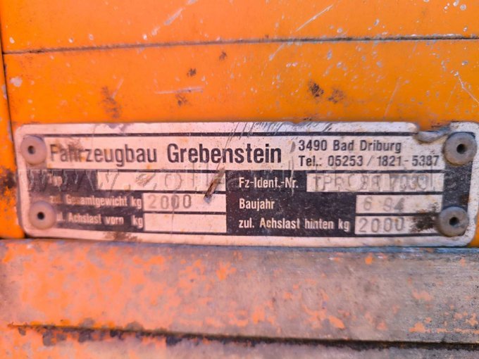 Typenschild Hersteller