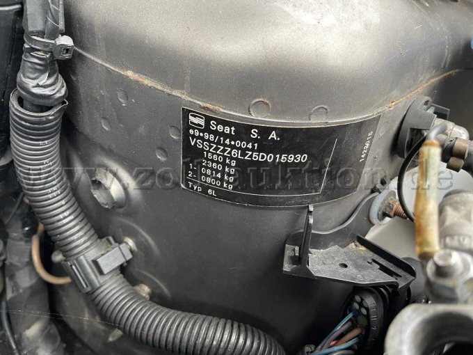 Detailaufnahme VIN-Plakette