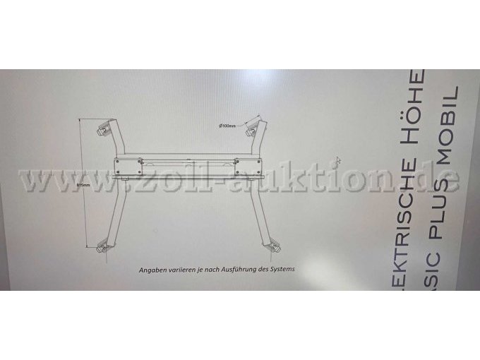 Maße der Displayhalterung