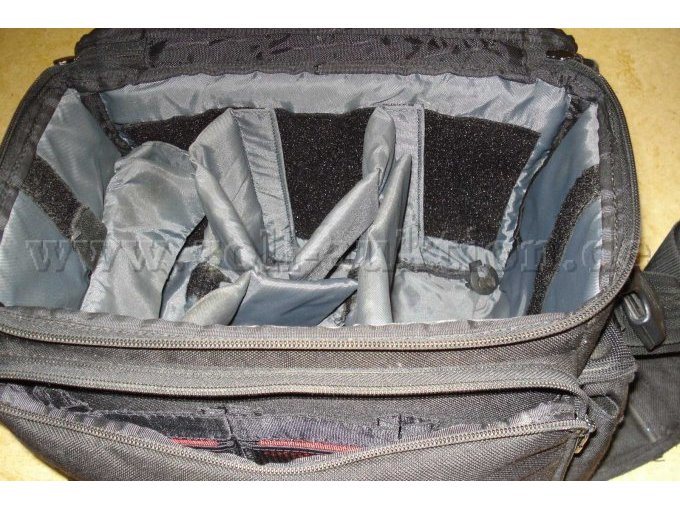 Aufbewahrungs- und Transporttasch von innen.