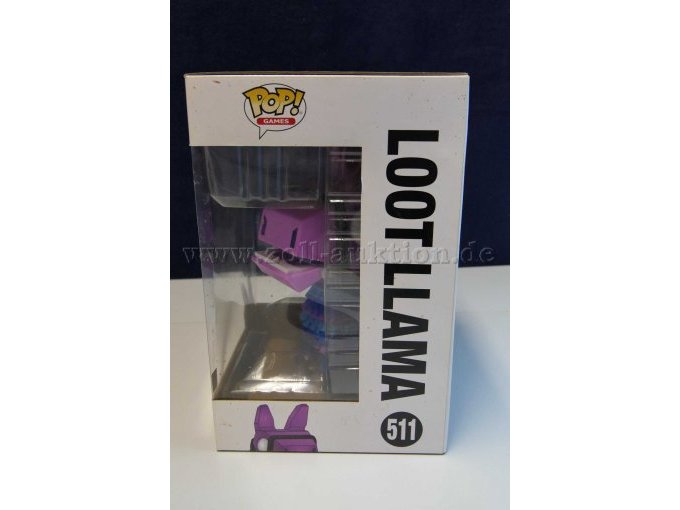 Funko Pop Fortnite Nr. 511 "Loot Llama" in OVP Ansicht von der Seite