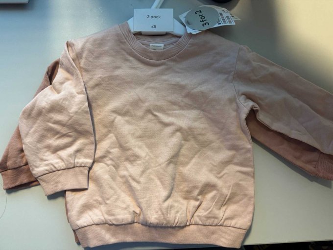 2er Pack Langarmshirts rosa