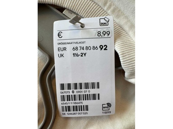 Langarmshirt weiß Preis