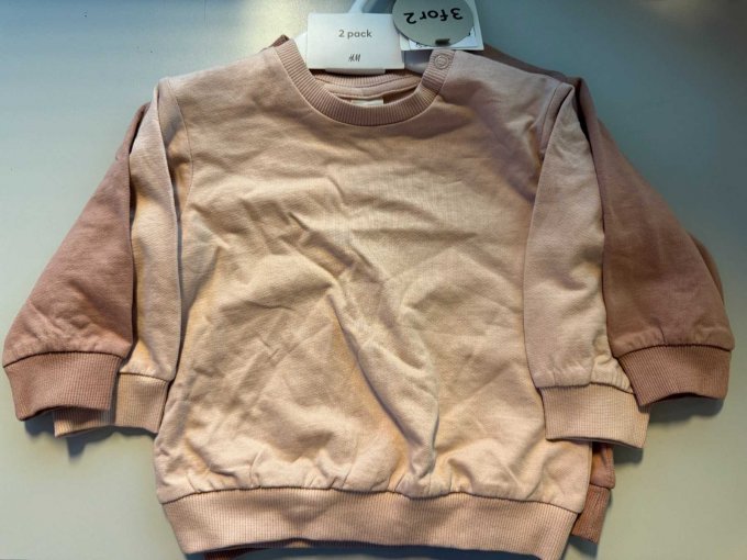 2er Pack Langarmshirts rosa