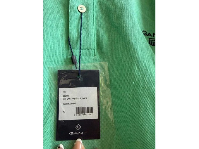 Gant Polo Mint Etikett
