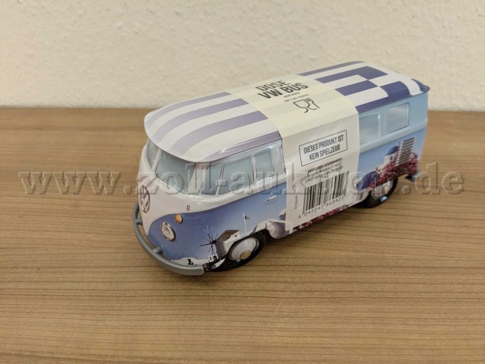VW Bus Stadt Motiv verpackt